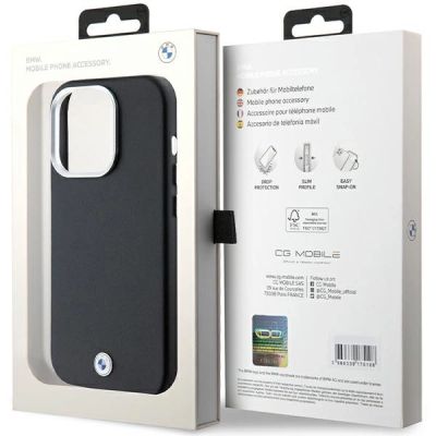 8. BMW Signature Wrapped Metal MagSafe case for iPhone 14 Pro Max - black