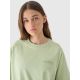 5. Women's oversize printed T-shirt 4F 4FRAW24TTSHF2583-43S