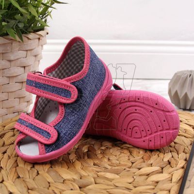 2. Home slippers Nazo Jr. TEX4B navy blue-pink