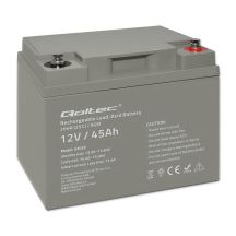 Qoltec AGM battery | 12V | 45Ah | max 540A