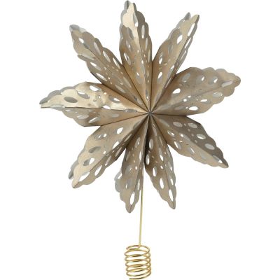 7. CHRISTMAS TREE TOP STAR 30CM PAPER GOLD