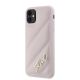 2. Karl Lagerfeld Diagonal Quilted Script case for iPhone 11 / Xr - pink