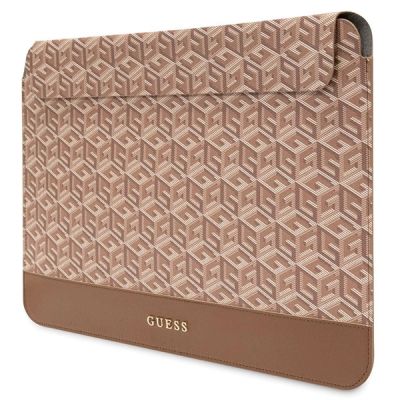 2. Guess GCube Stripes case for a 14" laptop - brown