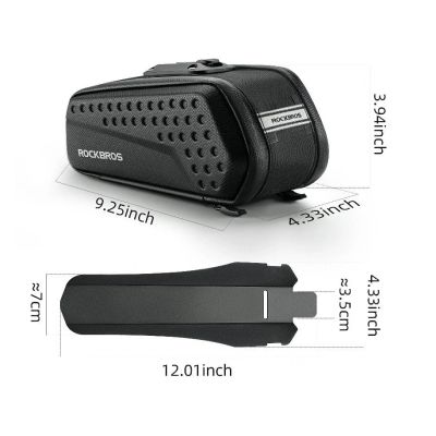 3. Rockbros bike saddle bag with mudguard