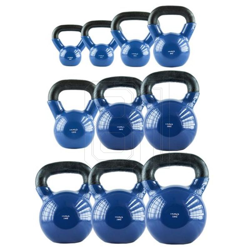 11. Kettlebell iron covered with vinyl HMS KNV32 BLUE