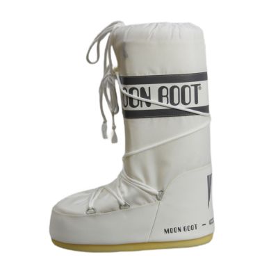 2. Women's Moon Boot MB Icon Nylon White Winter Snow Boots - 80D1400440-A001