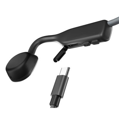5. Shokz OpenMove USB-C Wireless Bone Conduction Headphones Gray