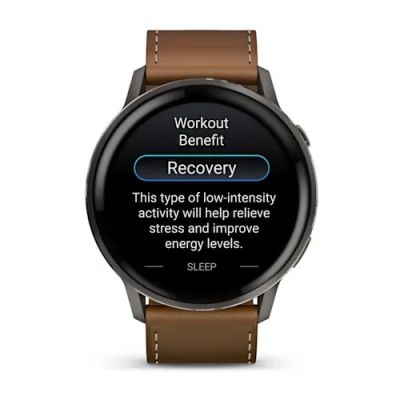 16. Garmin Venu 4 3.56 cm (1.4") AMOLED 45 mm Digital 454 x 454 px Touchscreen Black Wi-Fi GPS