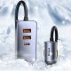 12. Baseus Share Together 120W PPS Car Charger 2xUSB-A 2xUSB-C with Extension Cable - Gray