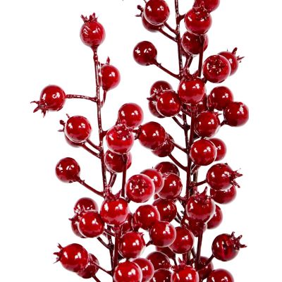 3. DECORATIVE BRANCH 60 CM RED