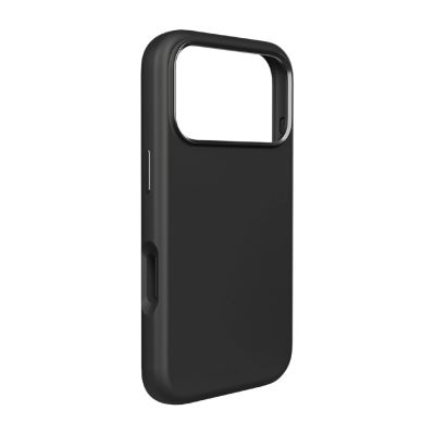 Puro Icon Mag Pro Liquid Silicone Case for iPhone 17 Pro, MagSafe Compatible, with Camera Protection and Aluminum Buttons - Black