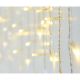 3. CHRISTMAS TREE LIGHTS OUTDOOR LIGHT CURTAIN 180 LED CONTROLLER TIMER WARM WHITE TRANSPARENT CABLE