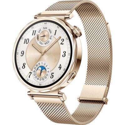 3. Huawei WATCH GT 5 41mm | Smartwatch | GPS (Satellite) | AMOLED | 1.32 inch | Gold