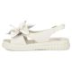 3. Women's beige leather wedge sandals Filippo DS6965