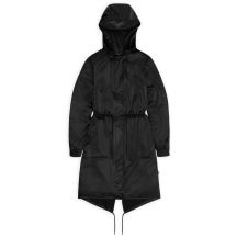 Rains waterproof coat STRING W PARKA W3 18550 84 BLACK GRAIN