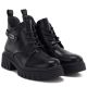 4. Women’s black ankle boots with block heel and platform, Jezzi MR2502-3