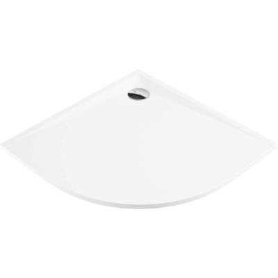 Semi-circular acrylic shower tray 90 cm