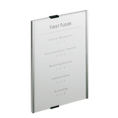 2. Durable Info Sign Acrylic, Aluminum Silver