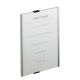 2. Durable Info Sign Acrylic, Aluminum Silver