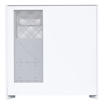7. Montech HS02 PC Case, Midi-Tower, ATX, Tempered Glass, ARGB - White