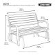 22. Lifetime 60276 Rocking Bench