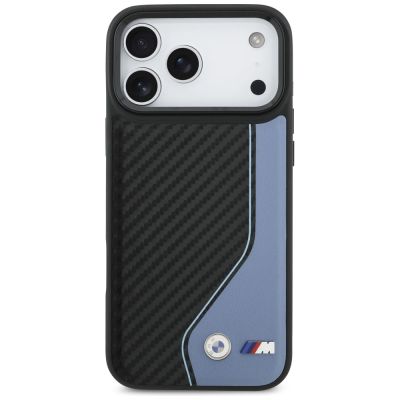 3. BMW M Carbon Logo MagSafe Case for iPhone 17 Pro Max - Blue