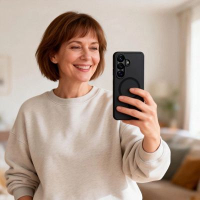 7. Tech-Protect Magmat MagSafe Case for Samsung Galaxy S26 - Black