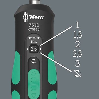2. SAFE-TORQUE SPEED 7510 torque screwdriver, 1-3 Nm, 1/4''