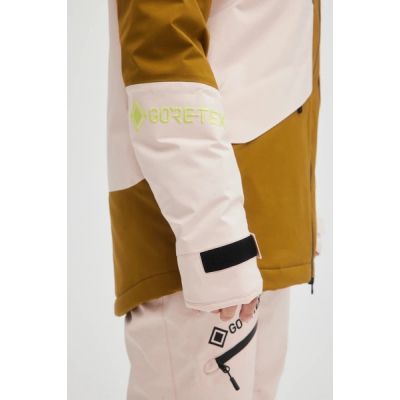 5. O'neill women's winter sports jacket snowboard ski GTX RECCO pink brown