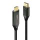 2. Lindy 40931 2m HDMI Type A (Standard) DisplayPort Cable Adapter Black