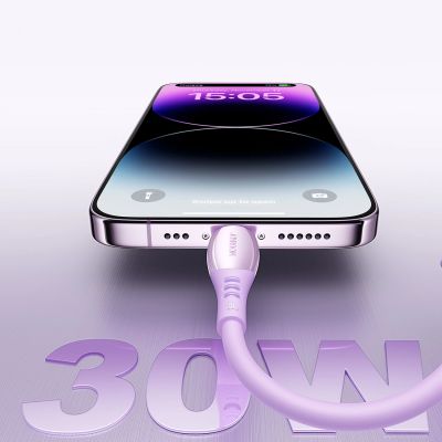 7. Joyroom S-A59 Vibrant Series 30W USB-C - Lightning cable 1.2m - purple