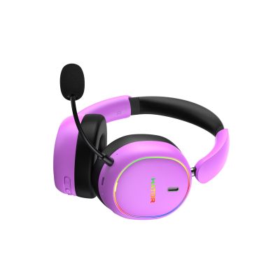 7. HATOR Phoenix 2 Wireless Wired & Wireless Headband Gaming Headset USB Type-C / USB Type-A Bluetooth Purple