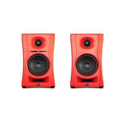 KALI AUDIOLP-UNF-R - Pair of Bluetooth monitor speakers. Multimedia speakers, red.