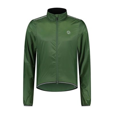 Rogelli ESSENTIAL rain jacket green 2XL