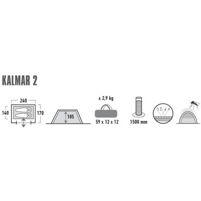 7. High Peak Kalmar 2 tent 10302