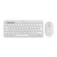 27. Logitech 920-012204 Keyboard Mouse Included Universal RF Wireless + Bluetooth QWERTZ German White