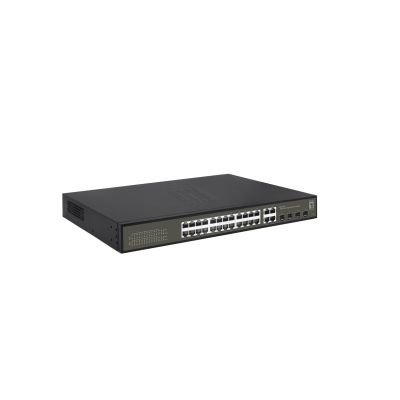 4. LevelOne Hilbt GB/SL PoE+ Switch 28-Port 19" 400W 1Gbps