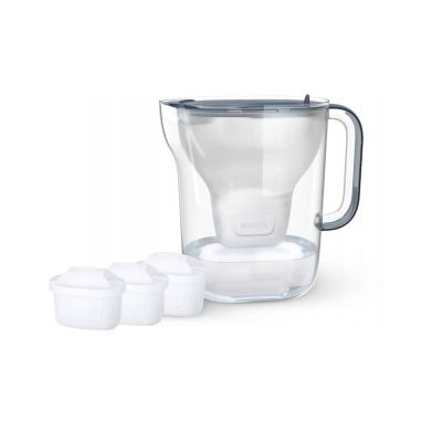 8. Brita Essential XL jug + 3 cartridges dark blue