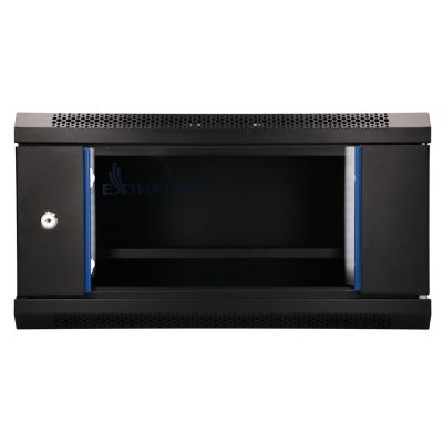 Extralink LITE 4U 530X400 WALL-MOUNTED RACKMOUNT CABINET BLACK Freestanding/Wall/Floor Rack Black