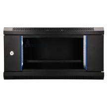 Extralink LITE 4U 530X400 WALL-MOUNTED RACKMOUNT CABINET BLACK Freestanding/Wall/Floor Rack Black