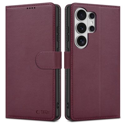 Tech-Protect Wallet Case for Samsung Galaxy S26 Ultra - Burgundy
