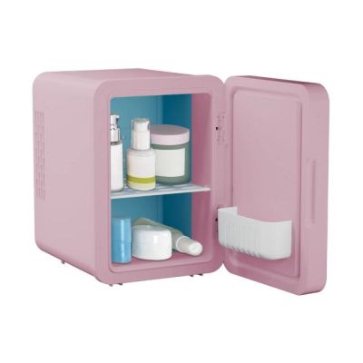 2. Mini fridge with LED makeup mirror ELLE 4L purple