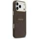 4. Guess Peony Hot Stamp MagSafe Case for iPhone 17 Pro Max - Brown