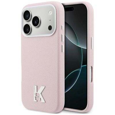Karl Lagerfeld Karl Head Logo MagSafe Case for iPhone 17 Pro - Pink