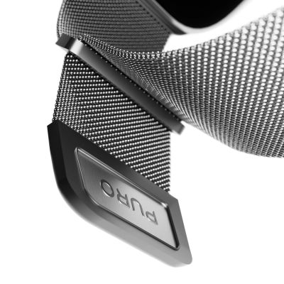 8. Puro Milanese Stainless Steel Apple Watch Band 38/40/41mm - Silver