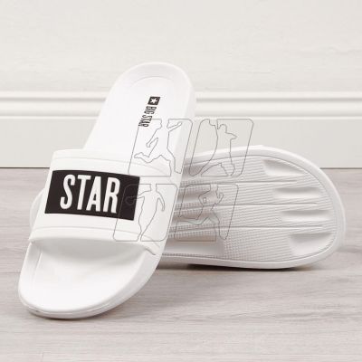 2. White Big Star M DD174700 pool slippers for the pool