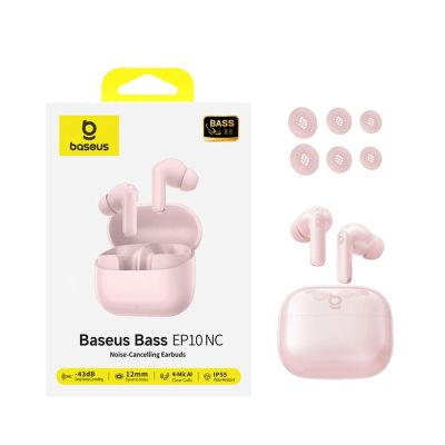 6. Baseus Bass EP10 TWS wireless in-ear headphones with ANC - pink