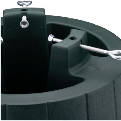 4. PLASTIC CHRISTMAS TREE STAND WITH CONTAINER 40x40x21cm