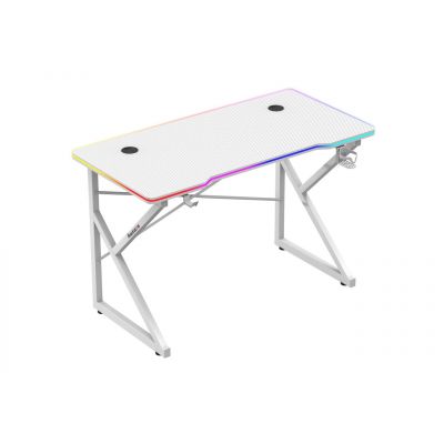 5. Huzaro Hero 1.7 RGB White Gaming Desk
