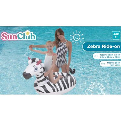 14. INFLATABLE ZEBRA 153x78x75CM 35488